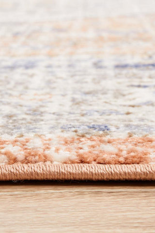 RUG CULTURE RUGS Lorissa Peach Distressed Transitional Rug