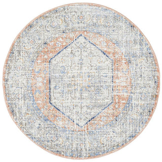 RUG CULTURE RUGS Lorissa Peach Transitional Round Rug