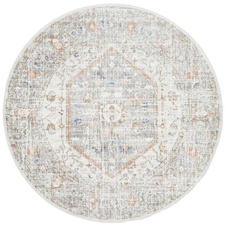 RUG CULTURE RUGS Lorissa Silver Round Rug