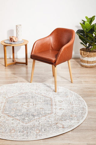 RUG CULTURE RUGS Lorissa Silver Round Rug