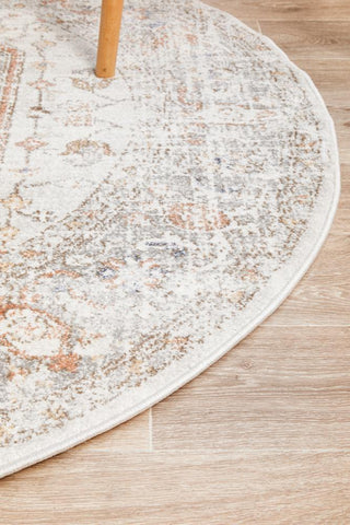 RUG CULTURE RUGS Lorissa Silver Round Rug