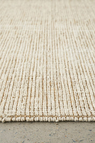 RUG CULTURE RUGS Madras Marlo White Jute Rug