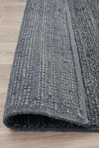 Rug Culture RUGS Mandurah Charcoal Wool Rug