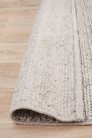 Rug Culture RUGS Mandurah Silver Grey Wool Rug