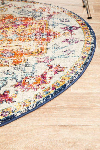 Rug Culture RUGS Marmaris Distressed Transitional Round Rug