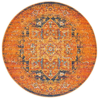 Rug Culture RUGS Mera Rust Transitional Round Rug (Discontinued)