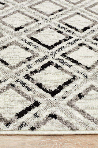 Rug Culture RUGS Metro 607 Black White