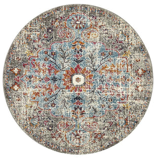 Rug Culture RUGS Museum Huxley Multi Coloured Round Rug