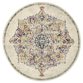 Rug Culture RUGS Museum Kendall Bone Round Rug