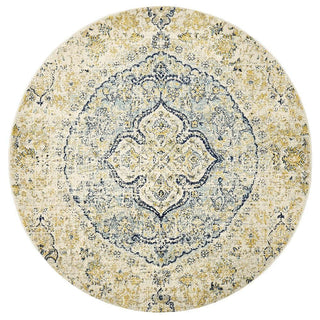 Rug Culture RUGS Museum Tyler Sky Blue Round Rug