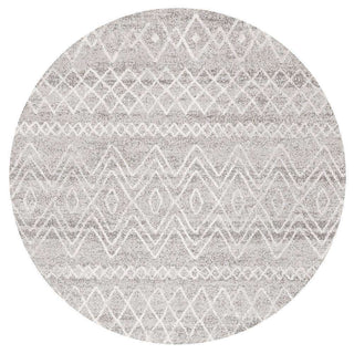 Rug Culture RUGS Nadia Grey Tribal Round Rug