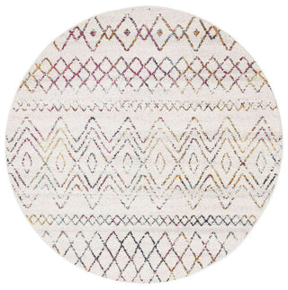 Rug Culture RUGS Nadia Multicoloured Tribal Round Rug