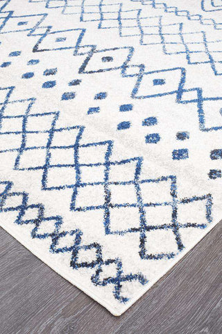 Rug Culture RUGS Nadia White Blue Tribal Rug (Discontinued)