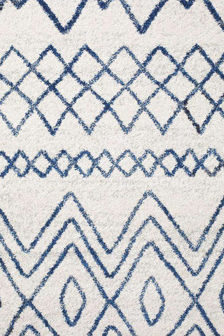 Rug Culture RUGS Nadia White Blue Tribal Rug (Discontinued)