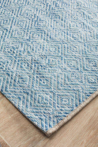 Rug Culture RUGS Nafplio Outdoor Runner - Blue