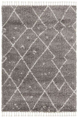 Rug Culture RUGS Nahla Grey Textured Tribal Rug (Discontinued)