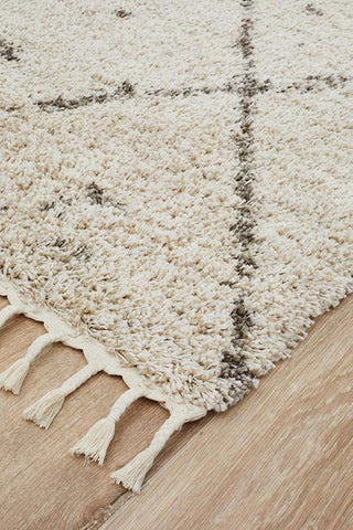 Rug Culture RUGS Nahla Natural Fringed Tribal Runner (Discontinued)