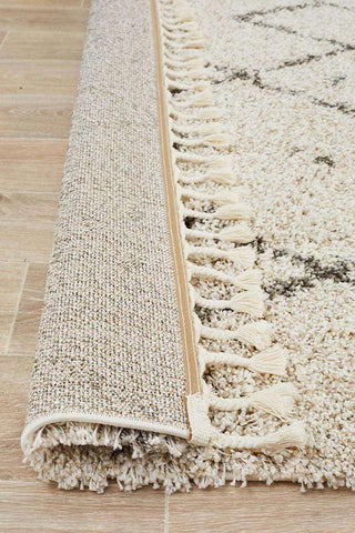 Rug Culture RUGS Nahla Natural Fringed Tribal Runner (Discontinued)