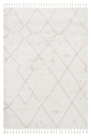 Rug Culture RUGS Nahla Pink Fringed Tribal Rug (Discontinued)