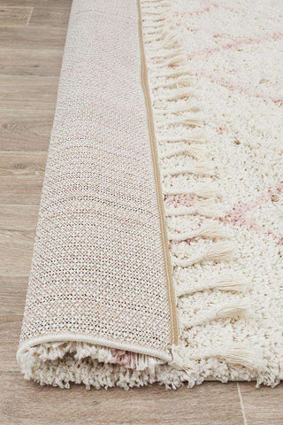 Rug Culture RUGS Nahla Pink Fringed Tribal Rug (Discontinued)