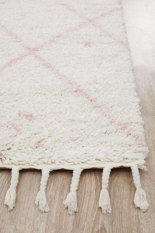 Rug Culture RUGS Nahla Pink Fringed Tribal Runner (Discontinued)