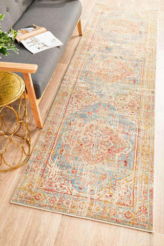 Rug Culture RUGS Nawa Blue Traditional Runner Rug