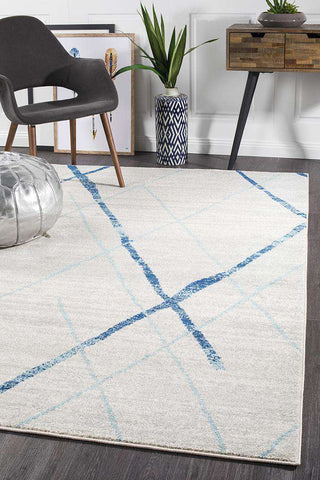 Rug Culture RUGS Noah Blue Contemporary Rug