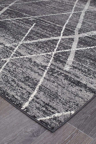 Rug Culture RUGS Noah Charcoal Tribal Runner