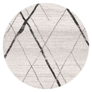 Rug Culture RUGS Noah Grey Tribal Round Rug