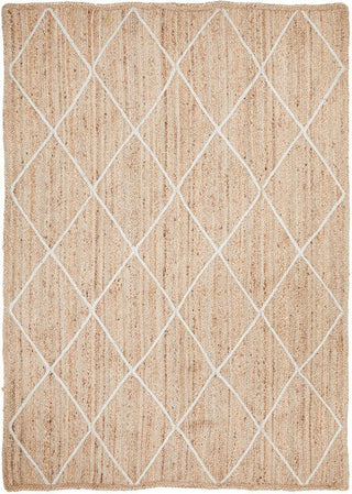 RUG CULTURE RUGS Noosa Diamond Natural Jute Rug