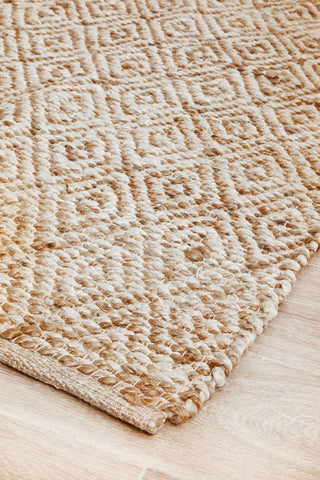 RUG CULTURE RUGS Noosa Geometric Natural Jute Rug