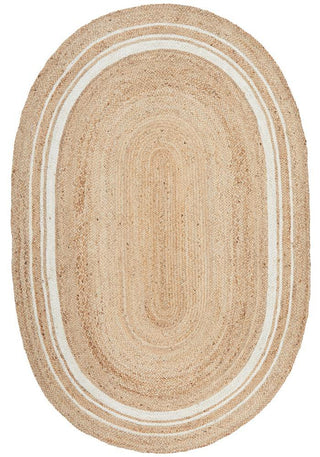 RUG CULTURE RUGS Noosa Natural Oval Rug