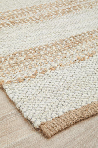 RUG CULTURE RUGS Noosa Stripe Jute Rug