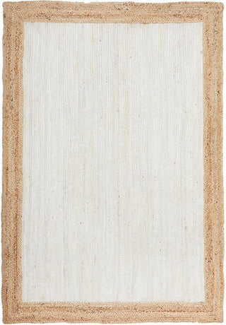 RUG CULTURE RUGS Noosa White Natural Jute Rug