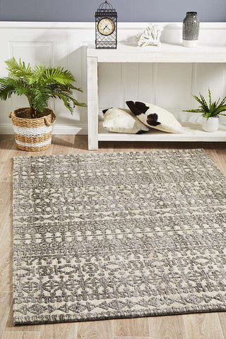 Rug Culture RUGS Orissa Tribal Rug - Natural Grey