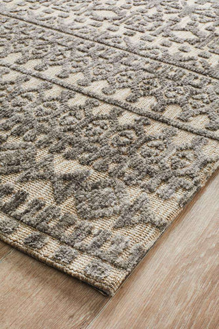 Rug Culture RUGS Orissa Tribal Rug - Natural Grey