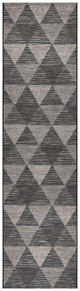 Rug Culture Rugs Otranto Outdoor Runner - Black