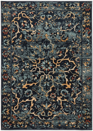 Rug Culture Rugs Oxford Petal Navy Rug