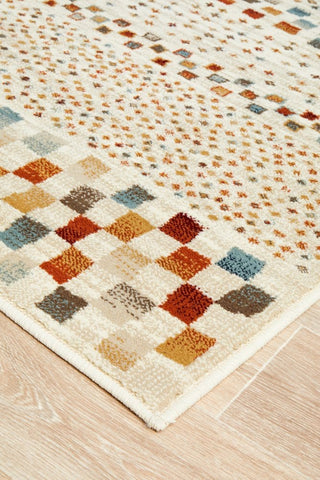 Rug Culture Rugs Oxford Squares Bone Runner