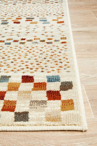 Rug Culture Rugs Oxford Squares Bone Runner