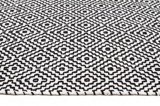 Rug Culture Rugs Piedmont Diamond Rug - Black & White