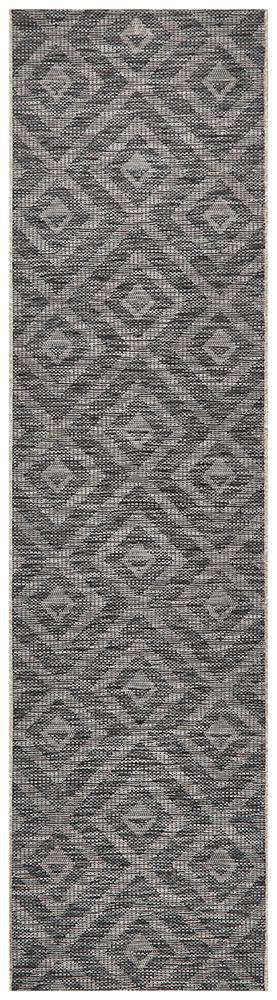 Rug Culture Rugs Piraeus Outdoor Runner - Black