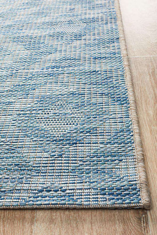 Rug Culture Rugs Piraeus Outdoor Runner - Blue