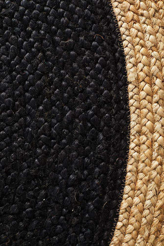 Rug Culture Rugs Polo Black Round Jute Rug