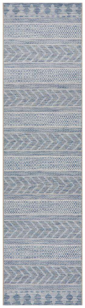 Rug Culture RUGS Pylos Outdoor Runner - Blue