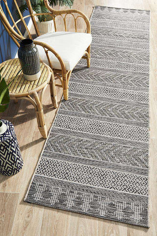 Rug Culture RUGS Pylos Outdoor Runner - Grey