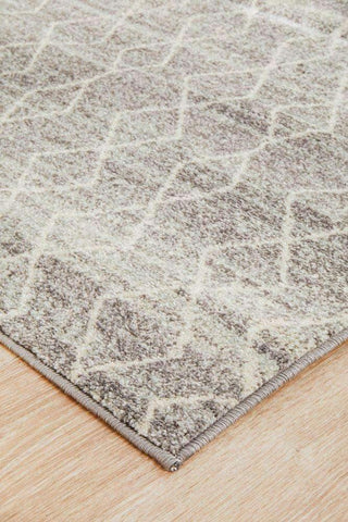 Rug Culture RUGS Remini Grey Distressed Runner