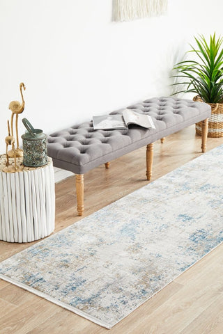 Rug Culture RUGS Remy Modern Blue Runner