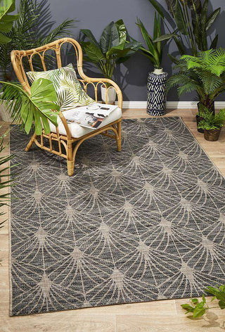 Rug Culture RUGS Rethymno Outdoor Rug - Black