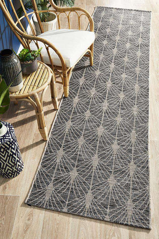 Rug Culture RUGS Rethymno Outdoor Runner - Black